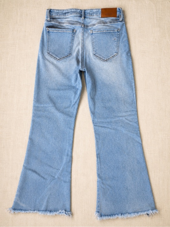 Hidden Jeans Denim - Hidden Jeans Sz 28 | Frayed Bootcut Flare Denim | Light Wash Raw Hem